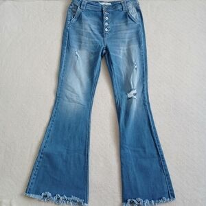 kancan ♡ flare high rise jeans 9/28 super flare denim festival